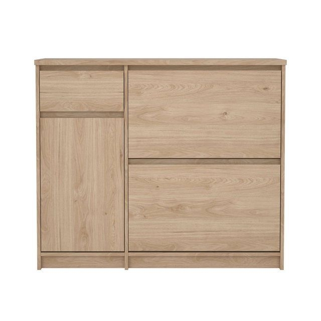 Schuhschrank Naia Schuhaufbewahrung, Schuhkommode, Schuhregal, Garderobenschrank, mit 2 Klappen und