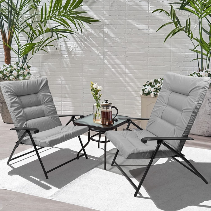 Shoshana Folding Zero Gravity Chair with Cushions