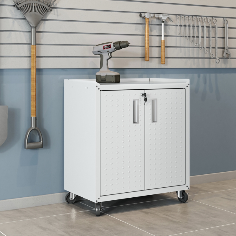 Sibley 31.5" H x 30" W x 18.2" D Garage Mobile Storage Cabinet