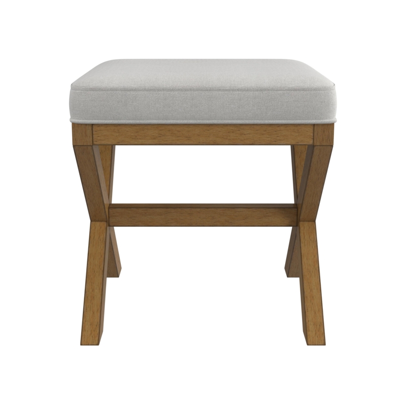 Solid + Manufactured Wood Accent Stool