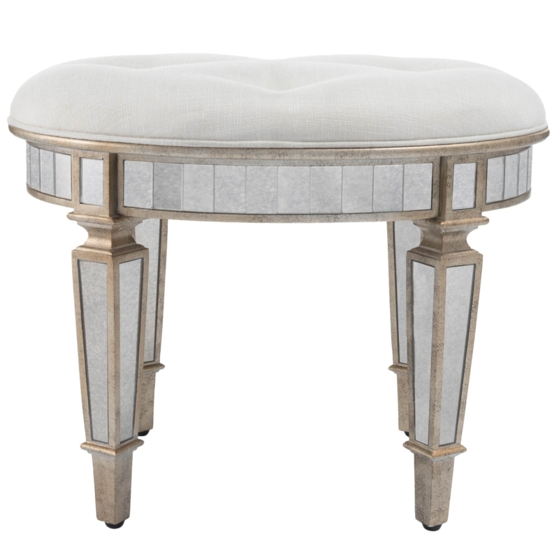 Solid + Manufactured Wood Accent Stool