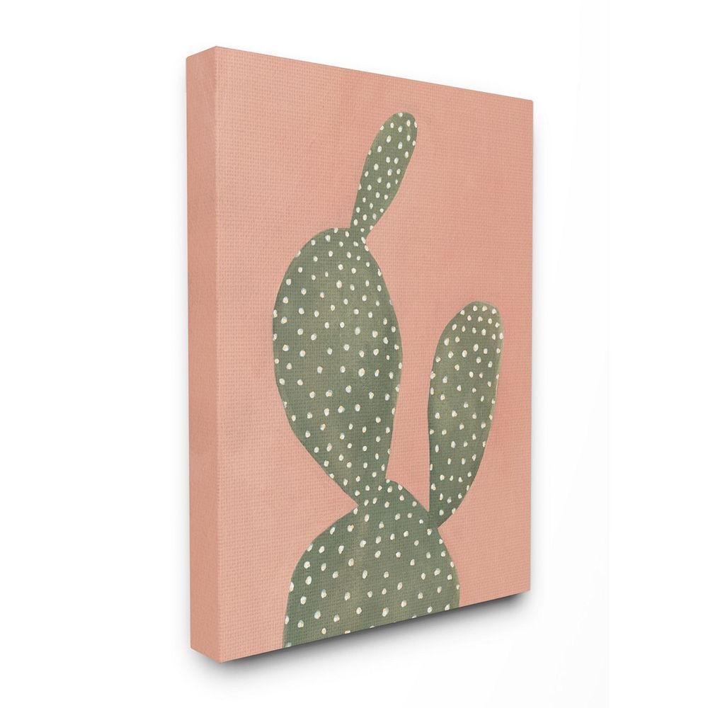 Stupell Home Decor Coral Cacti Canvas Wall Art, Multicolor, 16X20