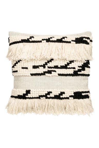 Textured-weave cushion cover