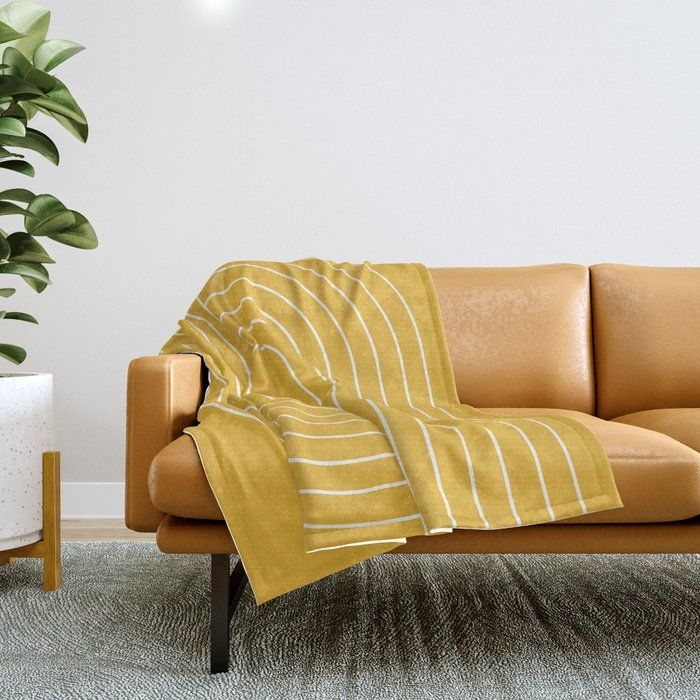 Throw Blanket | Oval Lines Abstract Vii by Colour Poems - 51" x 60" Blanket - Society6