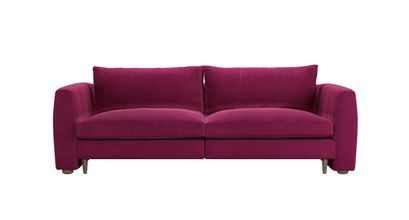 Tiffany 2.5 Seat Sofa in Persian Rose Smart Velvet