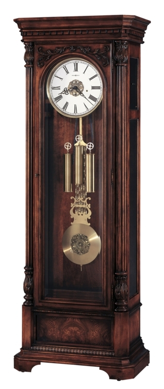 Trieste 88.5'' H Solid + Manufactured Wood Grandfather Clock