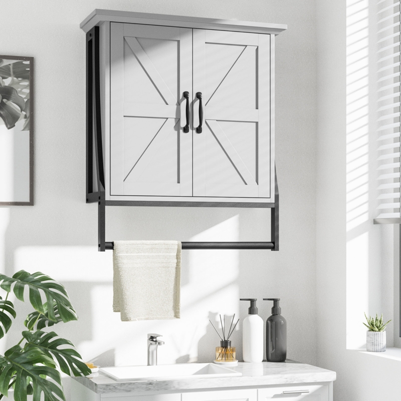 Tyresse Bathroom Cabinet Wall Mounted, Bathroom Wall Cabinet Above Toilet