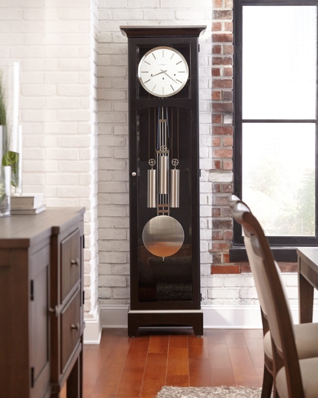 Urban III 78.5'' H Solid + Manufactured Wood Grandfather Clock with Adjustable Chime Volume