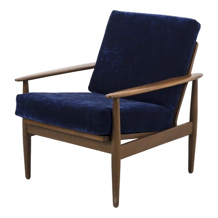 Vintage Blue Lounge Chair, 1960s
