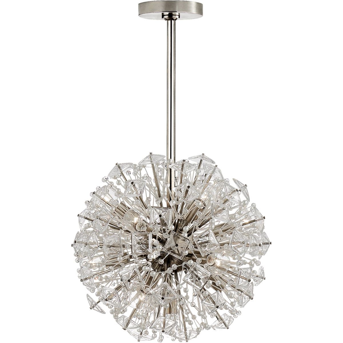 Visual Comfort Signature Collection kate spade new york Dickinson 13 Light 17 inch Polished Nickel Chandelier Ceiling Light  Small KS5004PN-CG