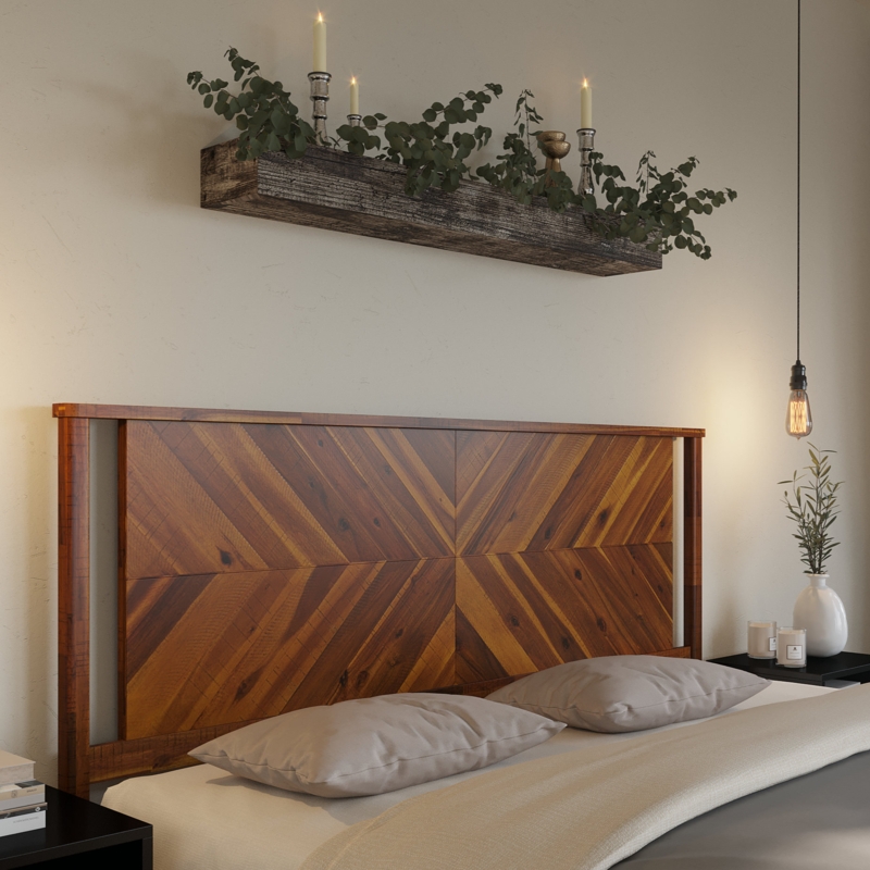 Vivian Solid Wood Rustic Headboard