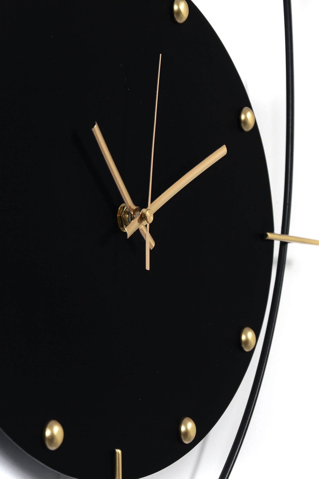 Wanduhr Black Oval