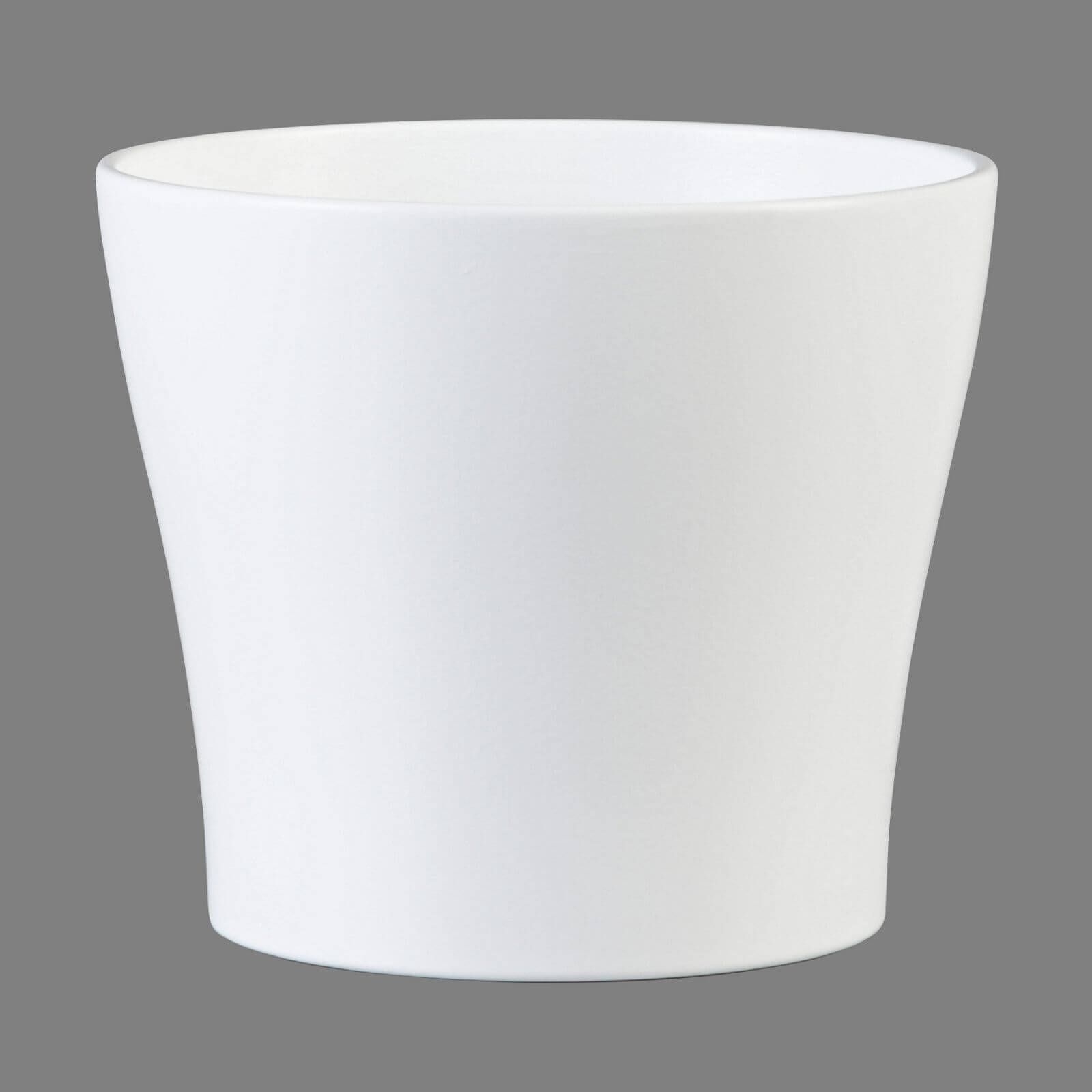 White Plant Pot  - 19cm
