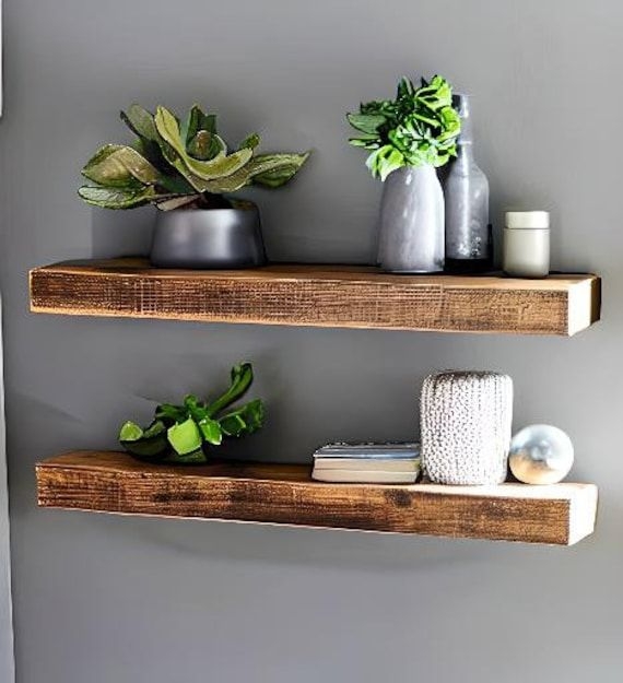 Wooden Floating Shelves