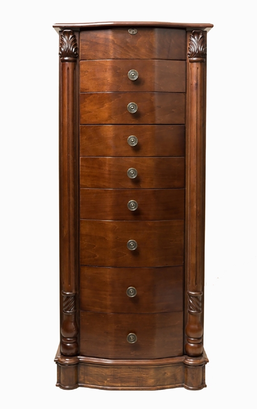 Zakhar 17.25'' Wide Freestanding Jewelry Armoire with Mirror