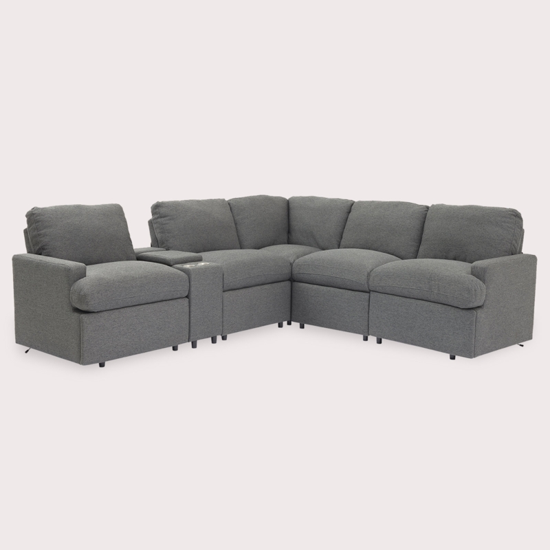 104'' Power Recliner Sectional Sofa With Storage, Cup Holders, USB Ports, And Power Socket