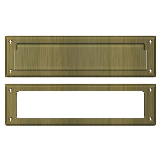 13 in x 3.5 in Brass Mail Slot