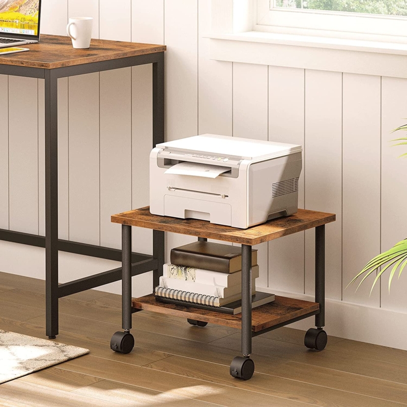 14.4'' H x 19.1'' W Printer Stand with Wheels