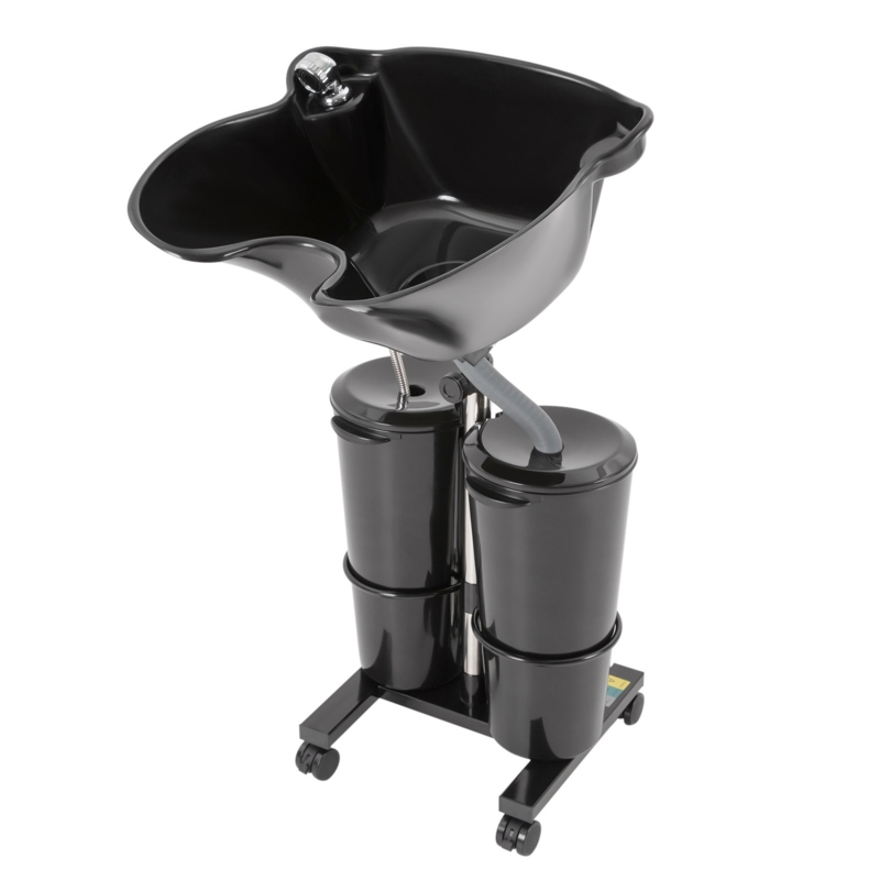 14.76'' L x 19.09'' W Black Free Standing Shampoo Sinks