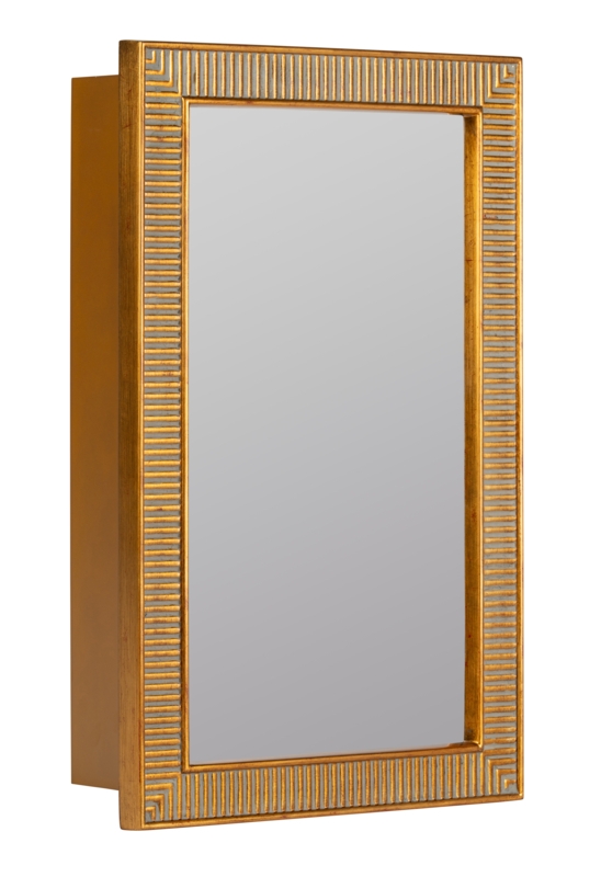 18'' W 28'' H Framed Medicine Cabinet with Mirror and 3 Adjustable Shelves