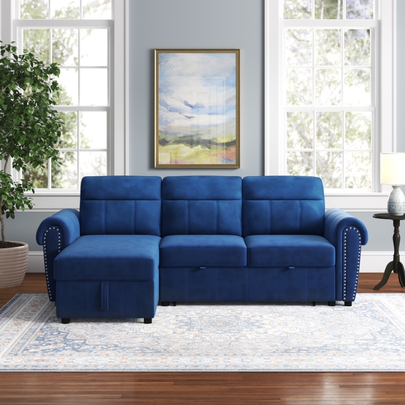 2 - Piece Velvet Sectional