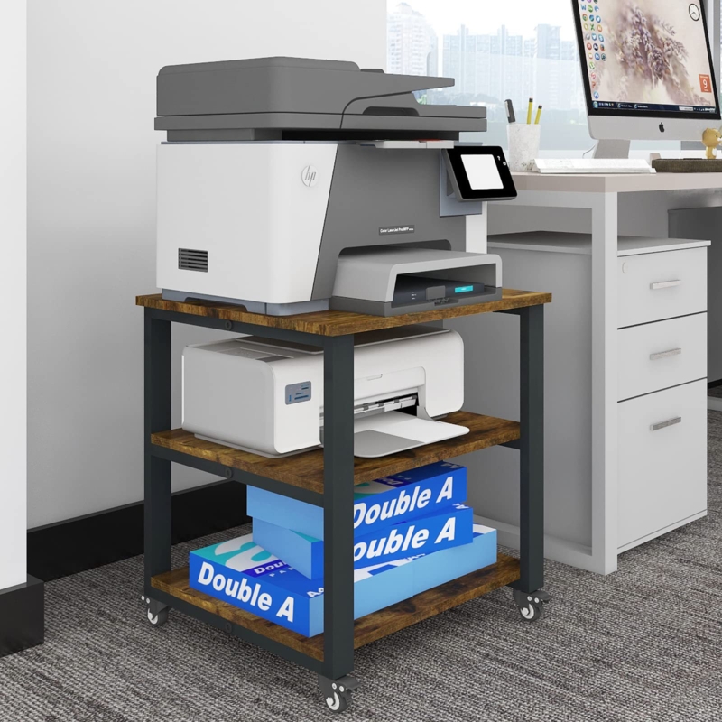 20'' H x 19.7'' W Printer Stand with Wheels