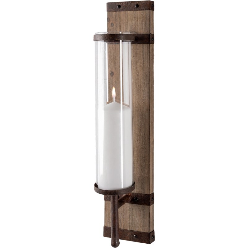 23.75'' H Wood Wall Wall Sconce