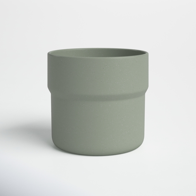 3 Piece Mushroom Planters - 7", 9", 10" Green Planter Set - Ceramic Planters for Indoor or Outdoor Plants - Decorative Accent for Patio, Home, Office