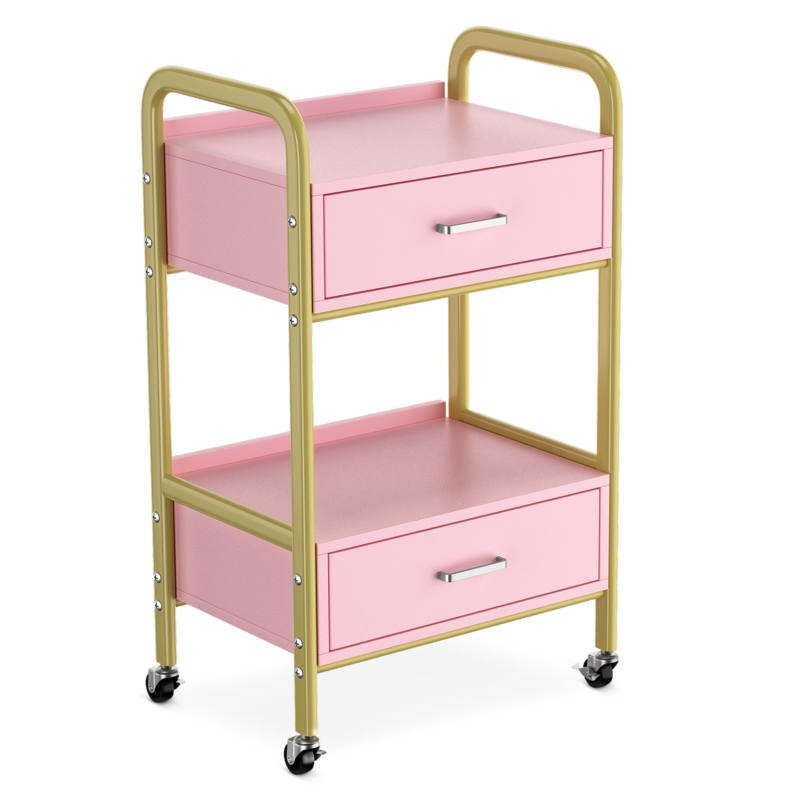 33.7'' H x 19.7'' W Utility Cart with Wheels