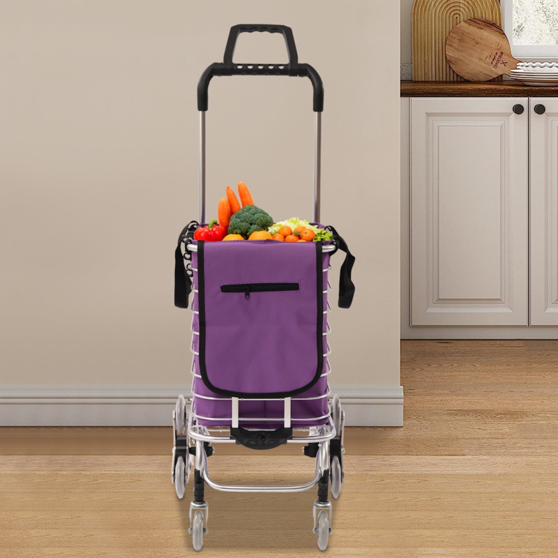 36.2'' H x 15'' W Shopping Cart with Wheels