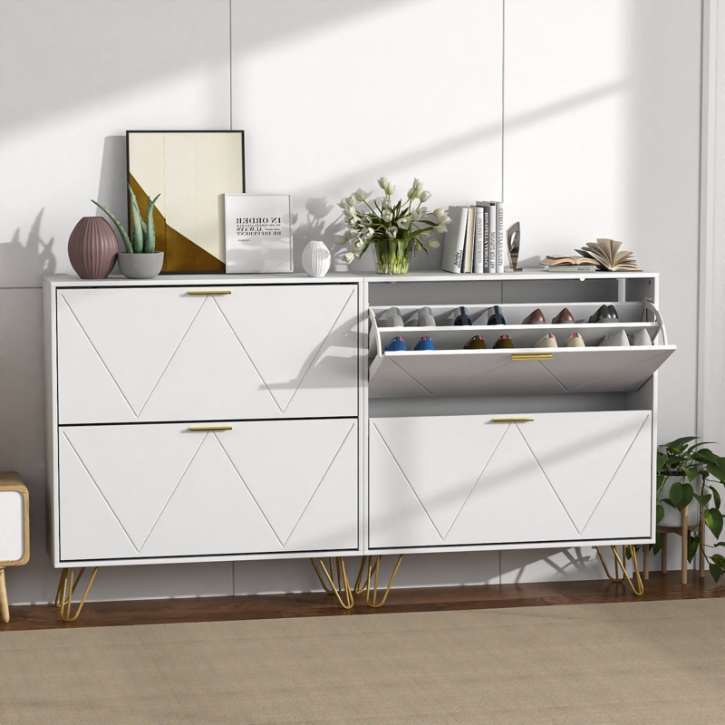 36 Pair Shoe Storage Cabinet (Set of 2)