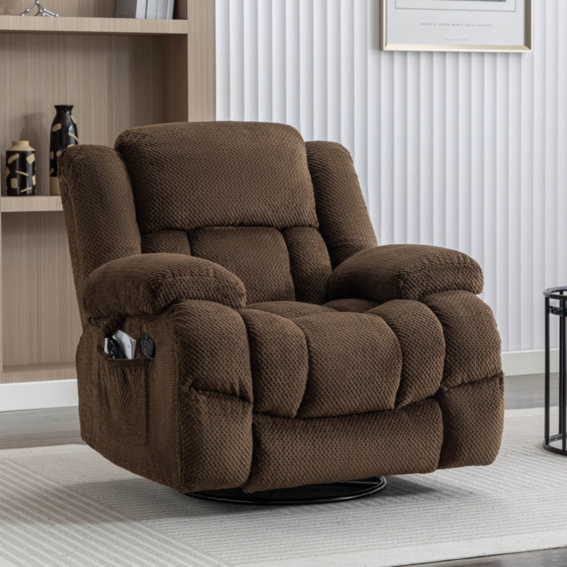 41.3" Oversized Recliner Chair With Massage u0026 Heating