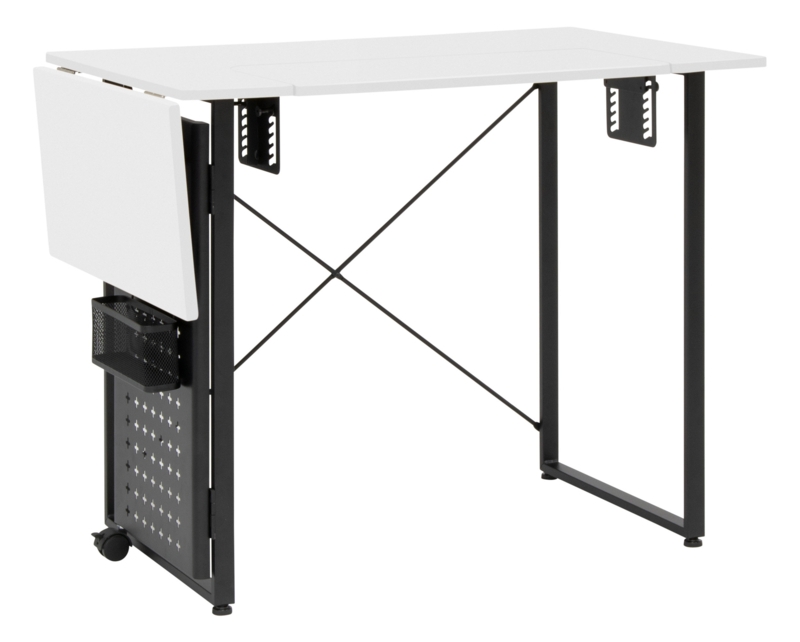 47.75'' x 23.5'' Foldable Sewing Table with Sewing Machine Platform and Wheels