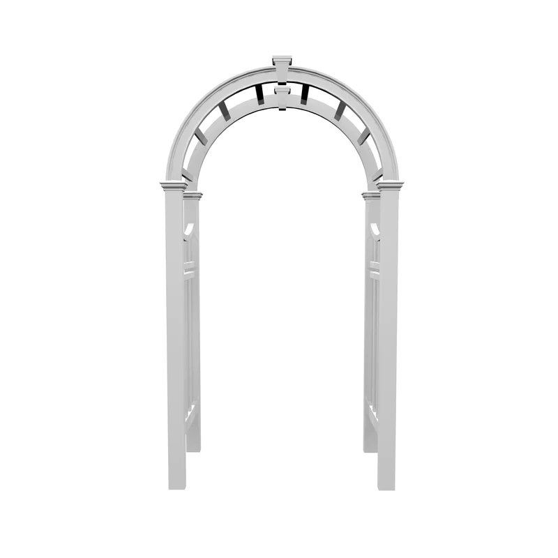 49'' W x 24'' D Vinyl Arbor in White