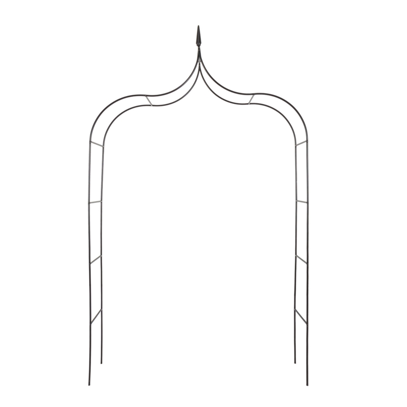 55.1'' W x 15'' D Metal Arbor in Black
