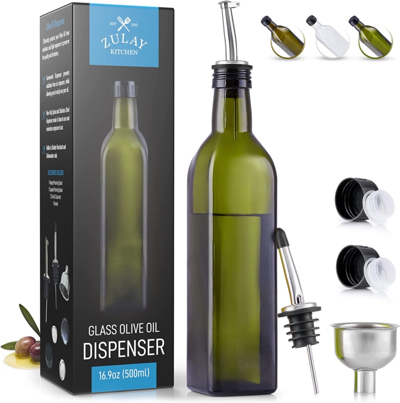 5oz. Glass Single Oil/Vinegar Cruet