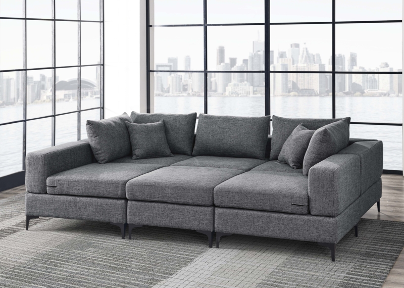 6 - Piece Upholstered Sectional
