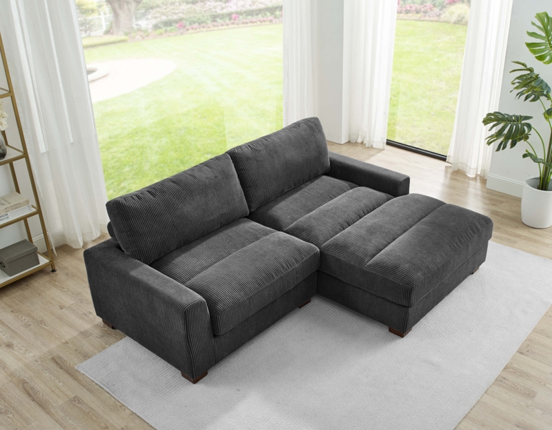 90" Wide Right Hand Facing Sofa & Chaise