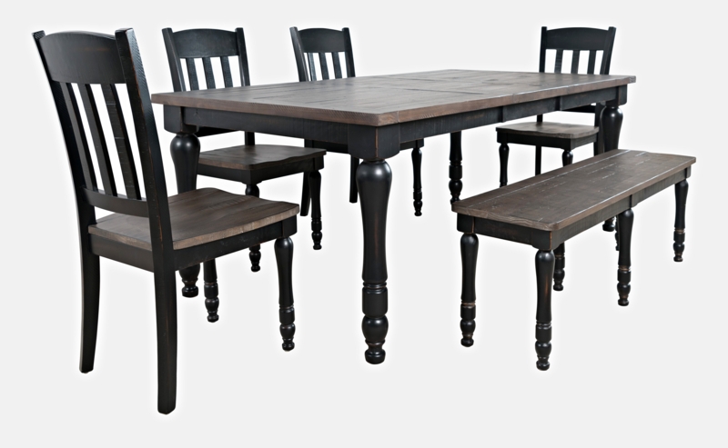 Aashma Lark Manor 6 Piece Farmhouse Dining Table Set