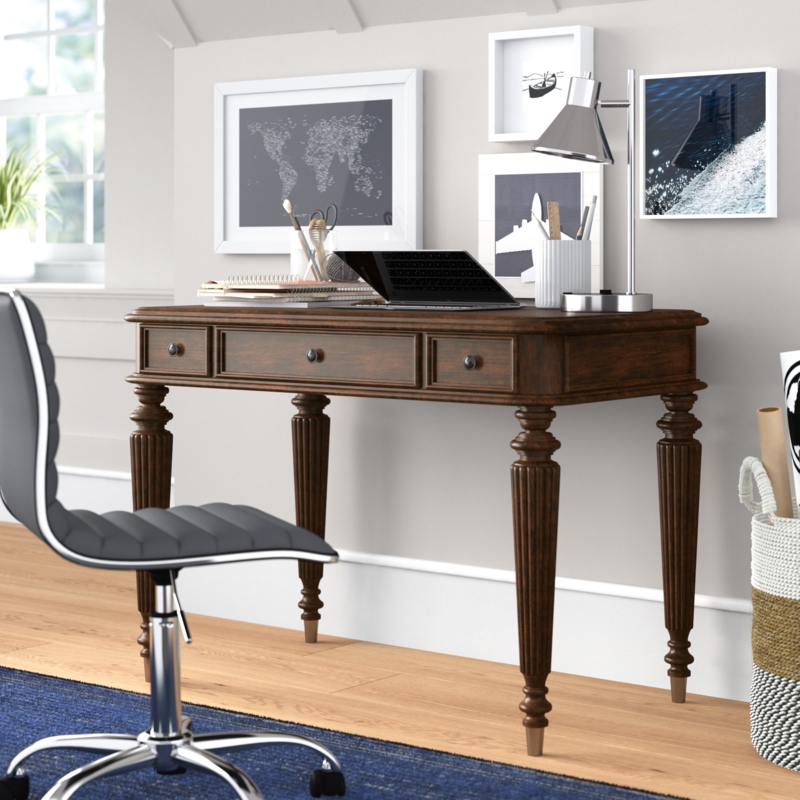 Aaylie Solid Wood Writing Desk