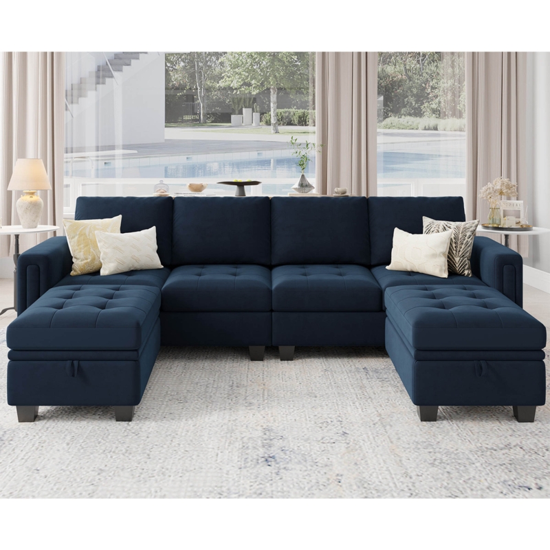 Adaam 106.7'' Velvet Sofa