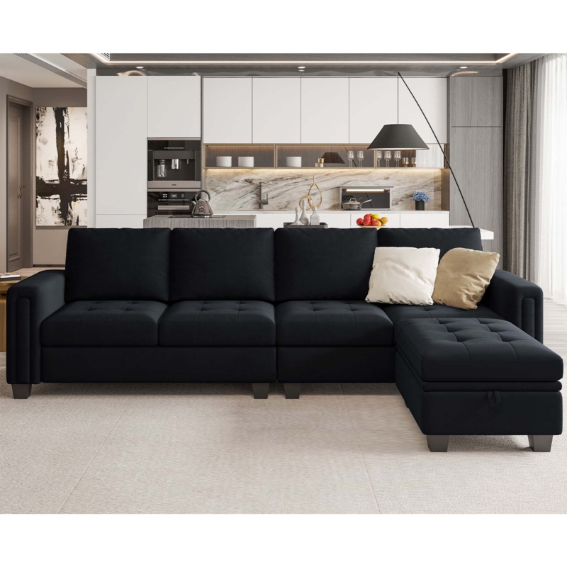 Adaam 106.7'' Velvet Sofa