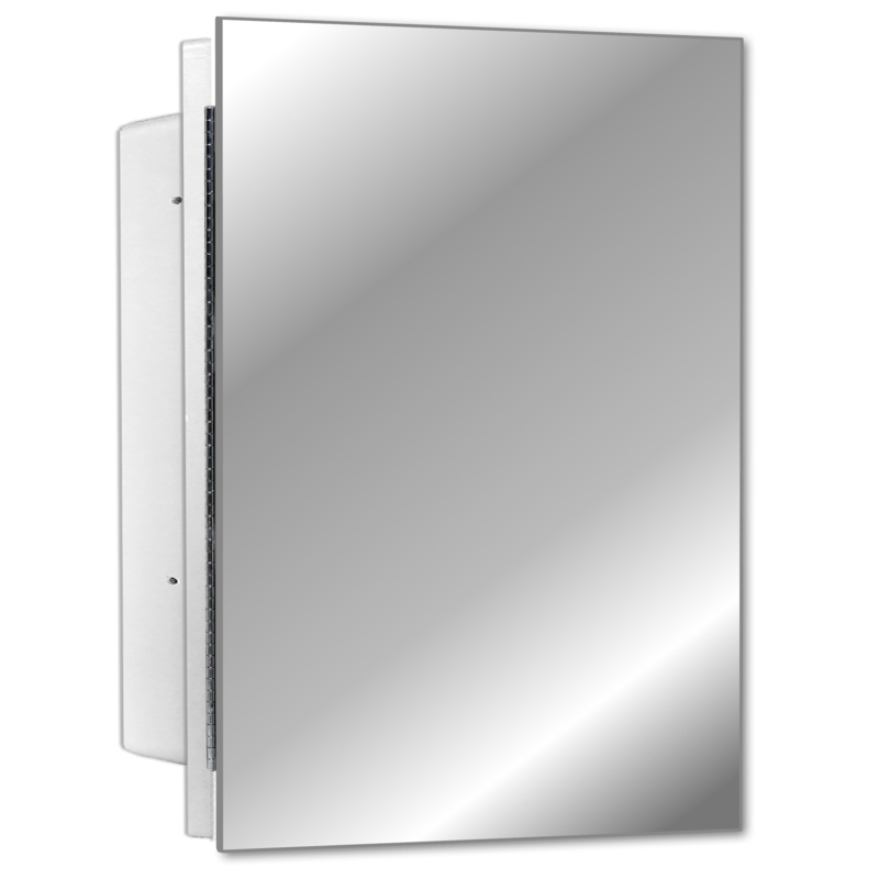 Adaiyah 16'' W 22'' H Recessed Frameless Medicine Cabinet with Mirror and 2 Adjustable Shelves