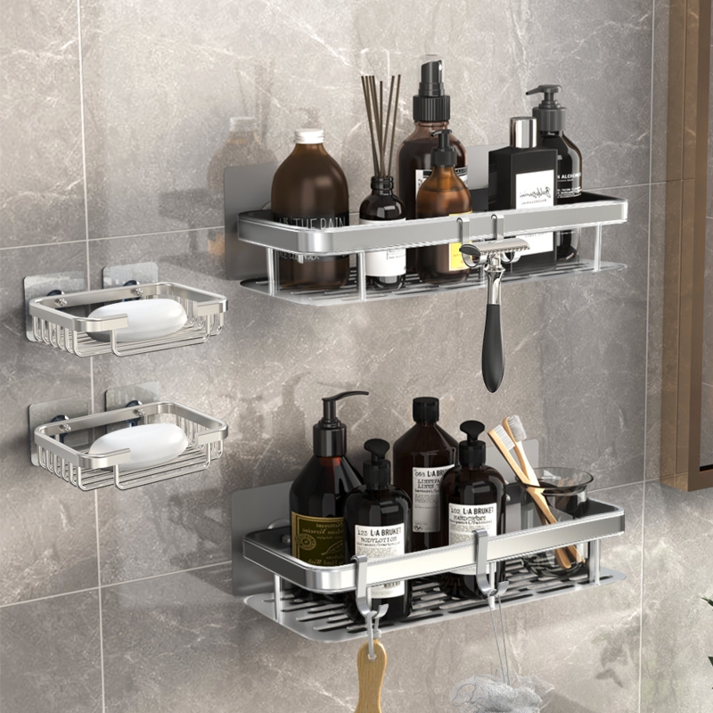 Adhesive Shower Caddy (Set of 4)