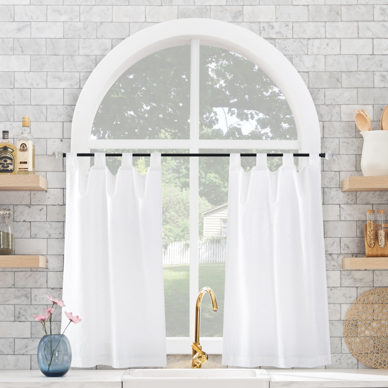 Ajasia Tailored 45'' W Cafe Curtain in