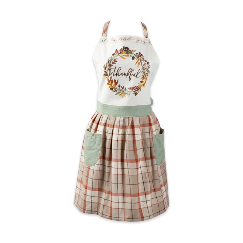 Alcova Thanksgiving Plaid Cotton Apron Sets