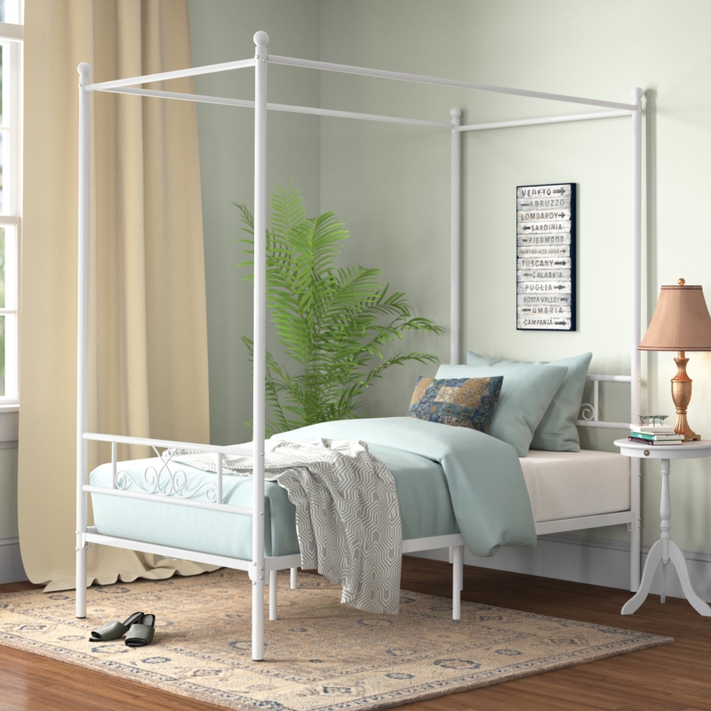 Alex-Jay Metal Canopy Bed