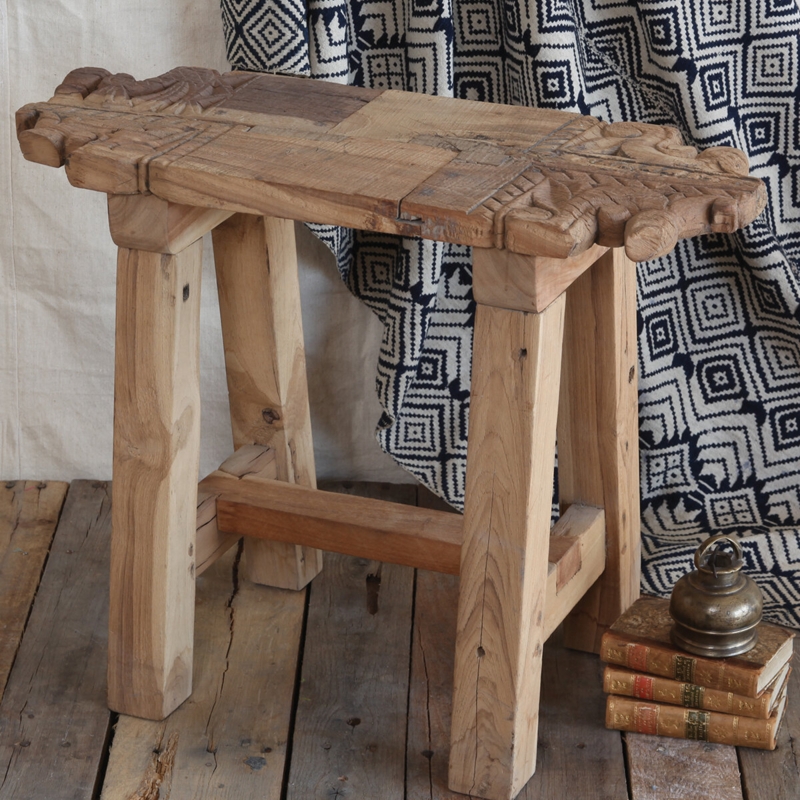 Alfred Solid Wood Accent Stool