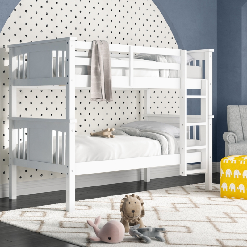 Alimi Kids Twin Over Twin Bunk Bed