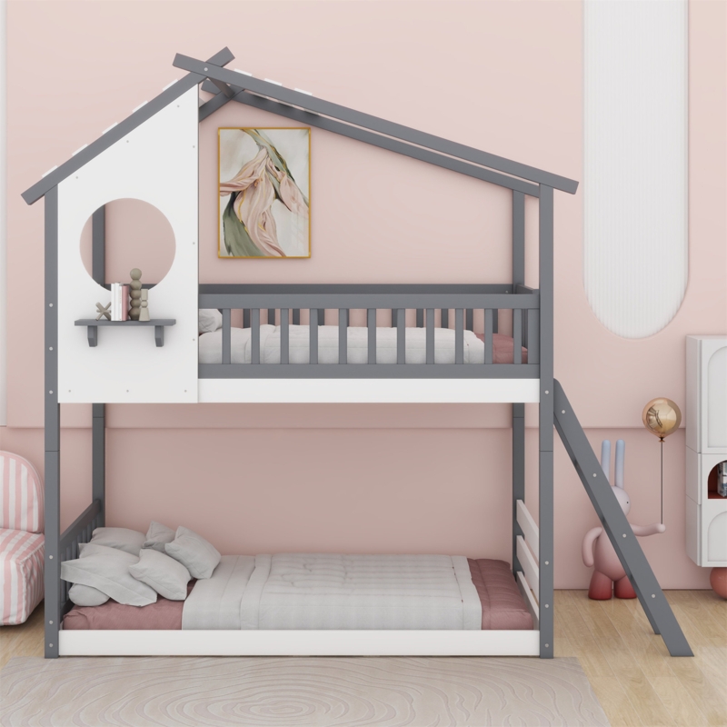 Alize Kids Twin Over Twin Bunk Bed